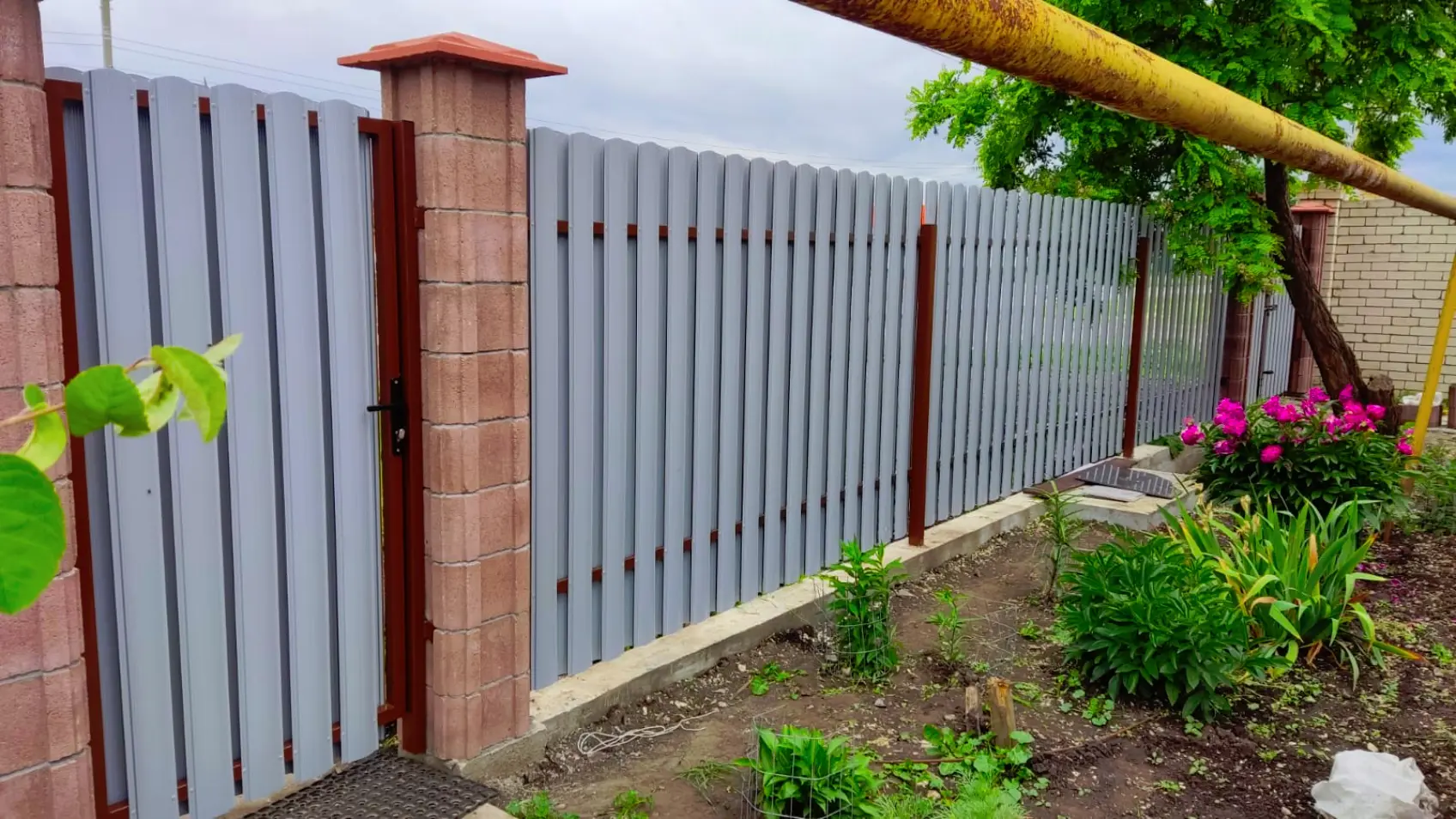 Фото 4 забор штакетник Фигурный Античное Дерево 3D двусторонний