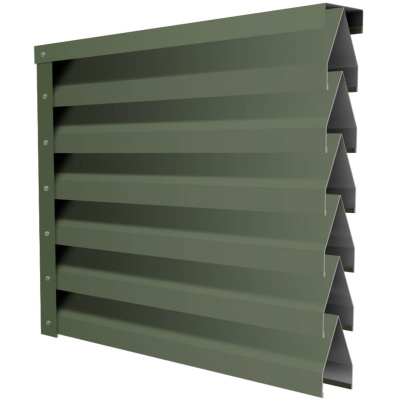Ламель Реснички RAL6002 Зеленый Лист двустороннего забора