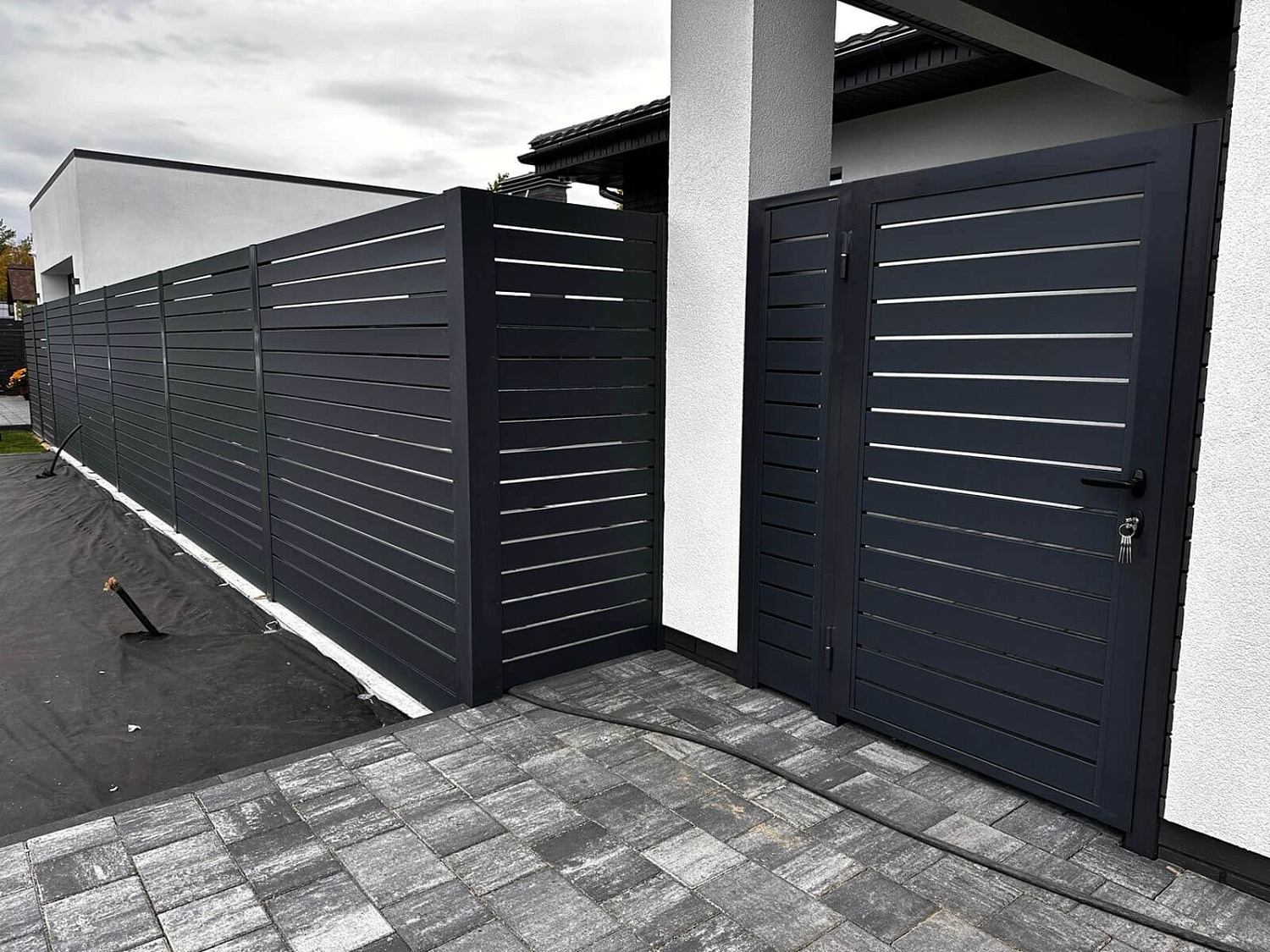 Металлопланкен, Еврожалюзи 42м RAL7024/7024 Серый Графит двусторонний МАТТЕ