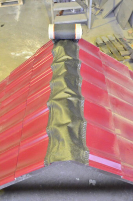 Аэроэлемент конька кровли Ventakrov LUX монтаж на конек кровли 2