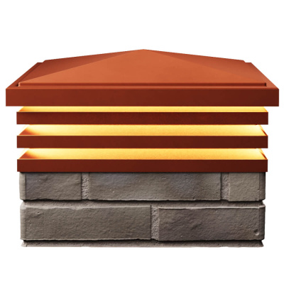 Колпак Бона на 1.5 кирпича Красный с подсветкой 1